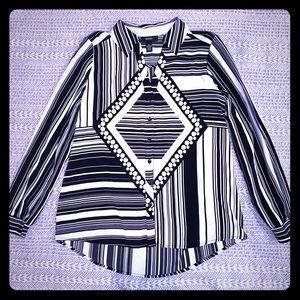 Alfani Stripes and Dots Button Down